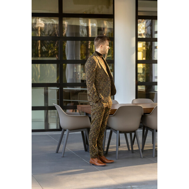 Circle of Gentlemen Regensburg paisley print pantalon stretch kwaliteit 254-60002-684- large