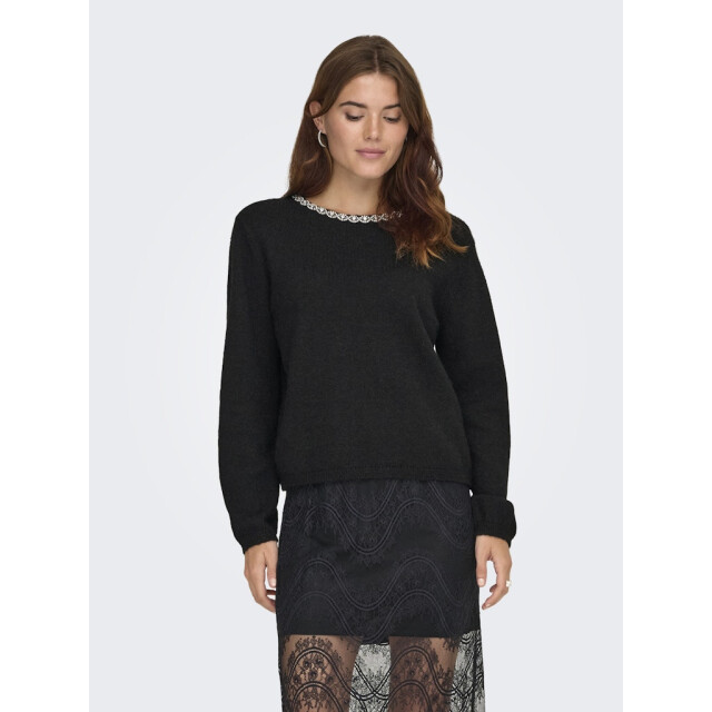Jacqueline de Yong Jdyalva life ls embellish pullover knt - 4219.80.0025 large