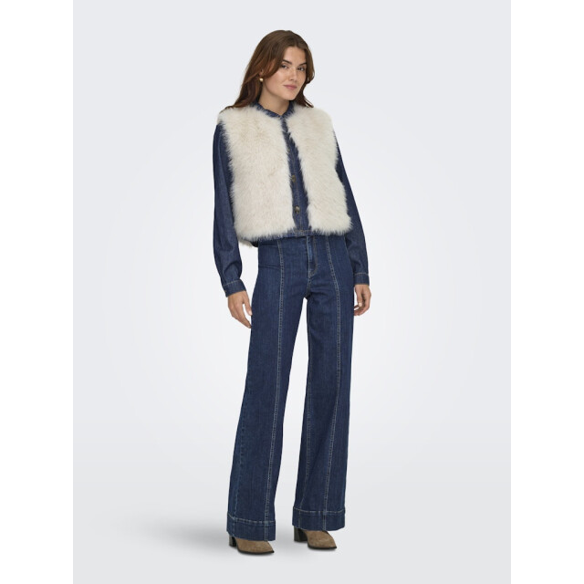 Jacqueline de Yong Jdyora faux fur waistcoat otw sie beige 4259.05.0015 large