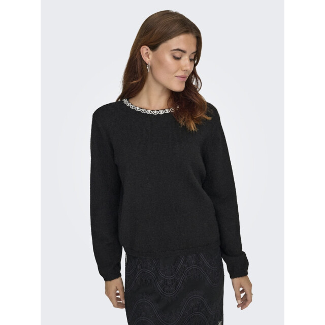 Jacqueline de Yong Jdyalva life ls embellish pullover knt - 4219.80.0025 large