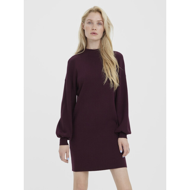 Vero Moda Vmnancy ls funnelneck dress noos bordeaux 4409.47.0004 large