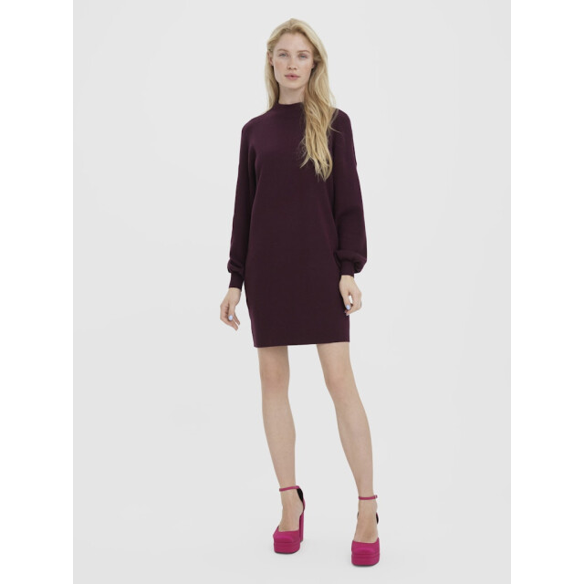Vero Moda Vmnancy ls funnelneck dress noos bordeaux 4409.47.0004 large
