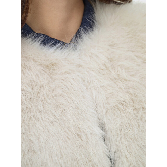 Jacqueline de Yong Jdyora faux fur waistcoat otw sie beige 4259.05.0015 large
