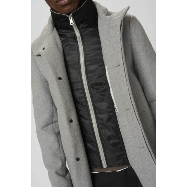 Matinique Harvey n classic wool 300272 light grey melange heren lange jas matini 300272 Light Grey Melange/Harvey N Classic Wool large