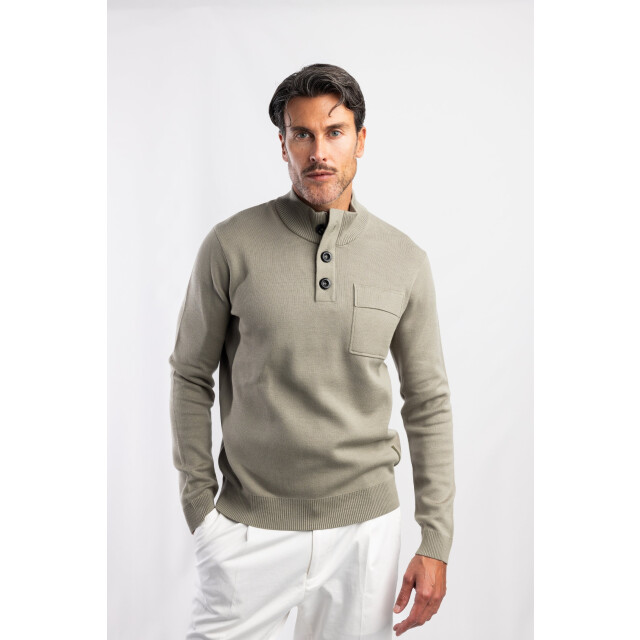 Blue Industry De pullover met knoop- en ritssluiting | KBIW25-M11 large