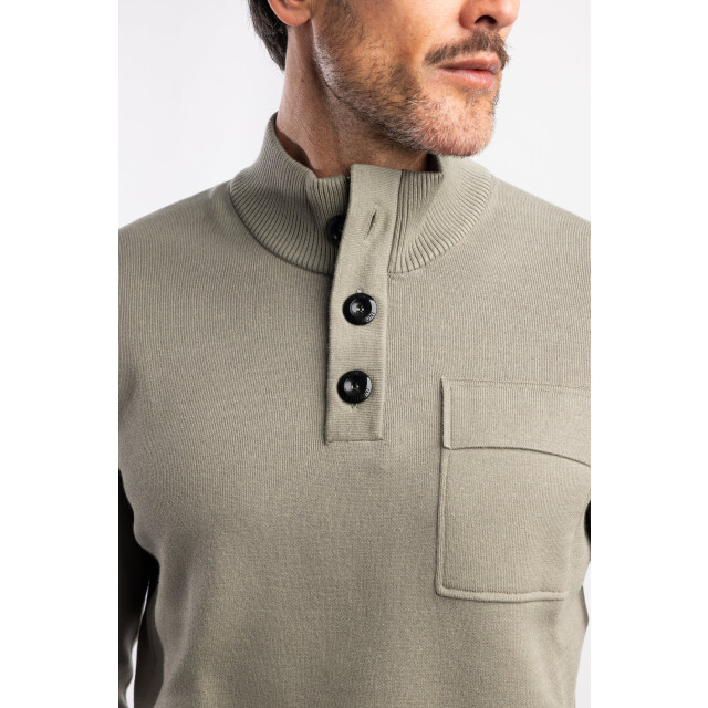 Blue Industry De pullover met knoop- en ritssluiting | KBIW25-M11 large