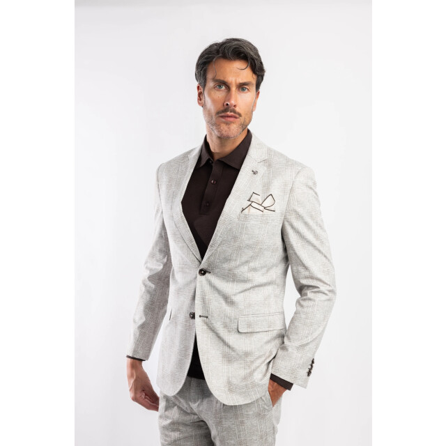 Blue Industry Het colbert met uniek ruitmotief | JBIW25-M5 large