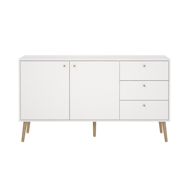CaliCosy Dressoir met 2 deuren en 3 lades met houten poten b147,2 cm tarp 3294136 large