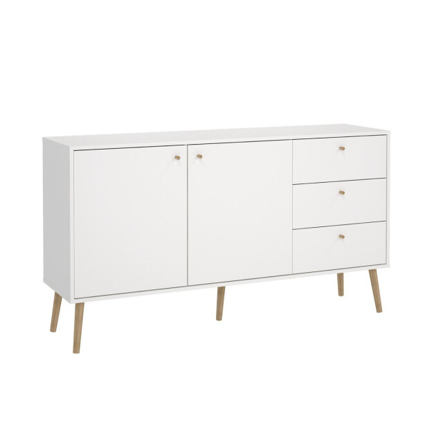 CaliCosy Dressoir met 2 deuren en 3 lades met houten poten b147,2 cm tarp 3294136 large
