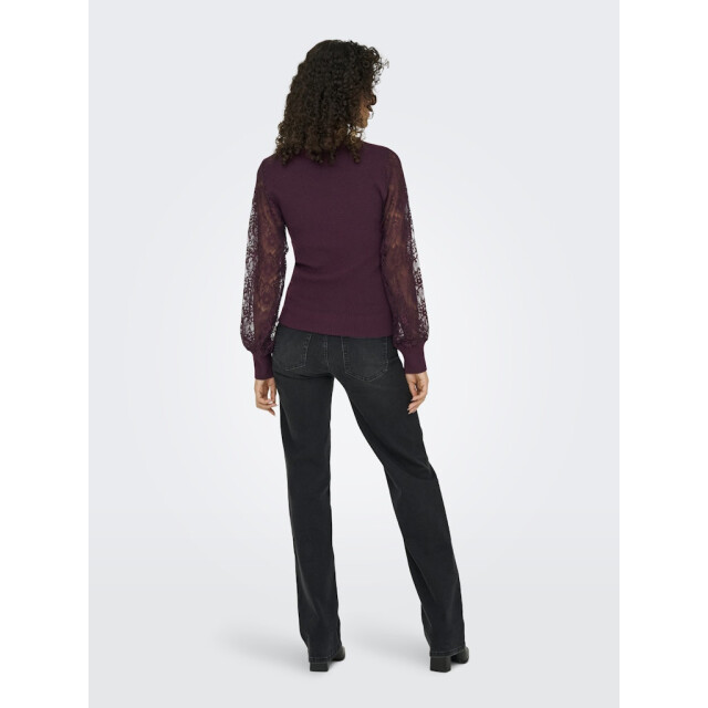 Only Onlperry life ls mix o-neck knt bordeaux 4219.47.0029 large