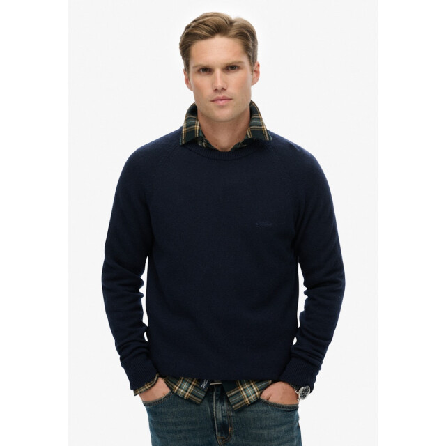 Superdry Trui van wolmix navy 5219.37.0010 large