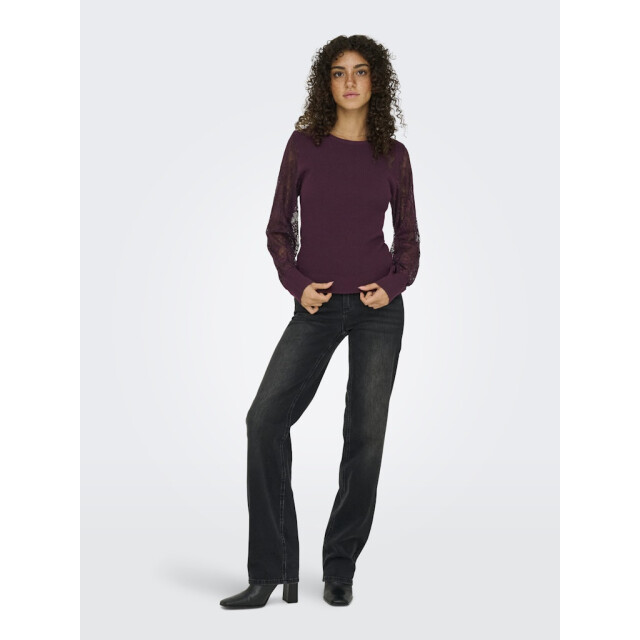 Only Onlperry life ls mix o-neck knt bordeaux 4219.47.0029 large