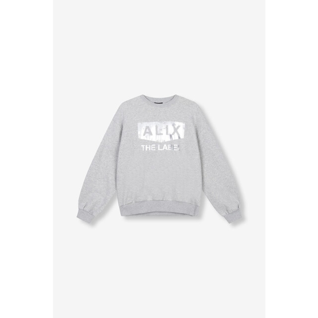 Alix The Label Oil logo sweater melee 4209.87.0022 large