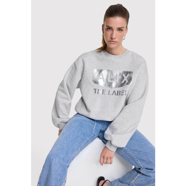 Alix The Label Oil logo sweater melee 4209.87.0022 large