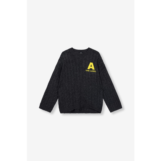 Alix The Label Cropped cable jumper antraciet 4219.85.0002 large
