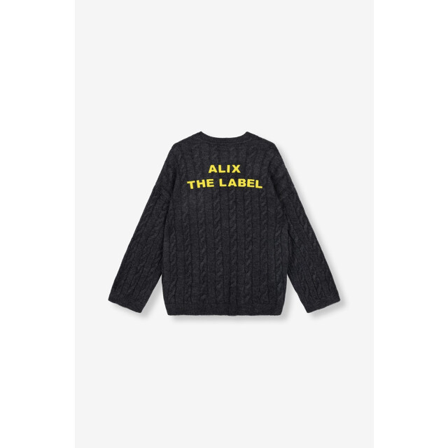 Alix The Label Cropped cable jumper antraciet 4219.85.0002 large