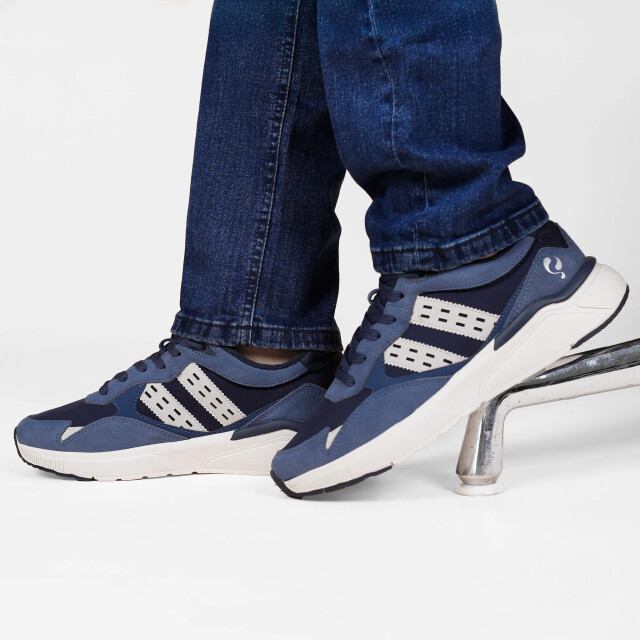 Q1905 Sneaker kampen denimblauw/donkerblauw/offwit QM1253434-623-1 large