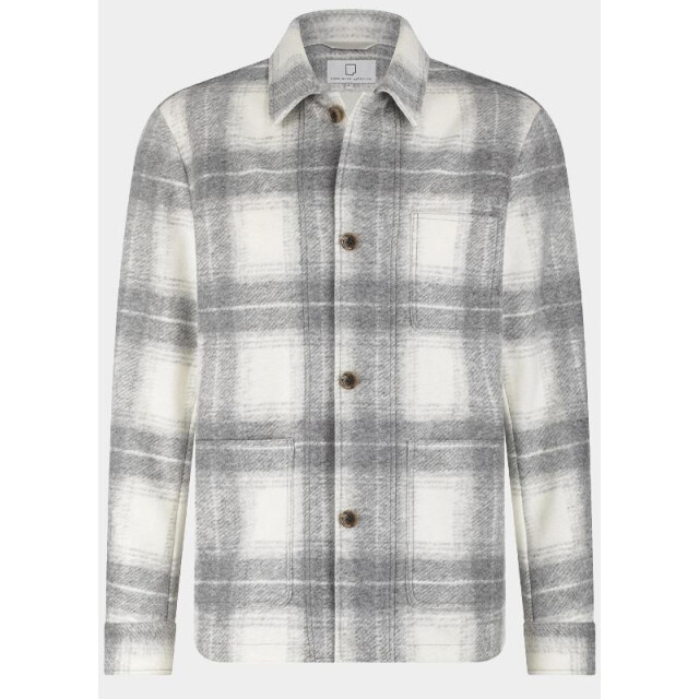 Born with Appetite Overshirt curt shirtjacket bwa25314cu03/920 light grey 196419 large