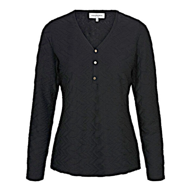&Co Woman &co women top lonneke jaquard black Lonneke Jaquard - Black large