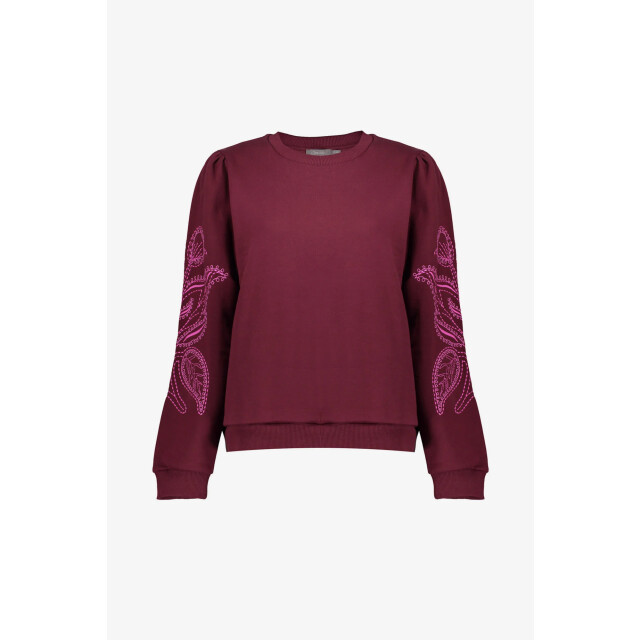 Geisha 52586-24 470 sweater with embroidery bordeaux pink 52586-24 470 large