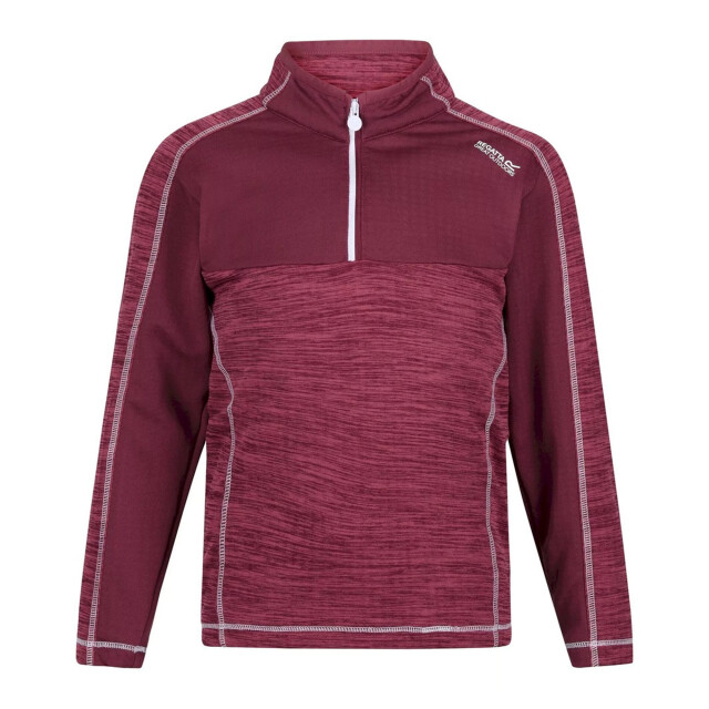 Regatta Kinderen/kinderen hewley recycled half zip fleece top UTRG7988_violetamaranthhaze large