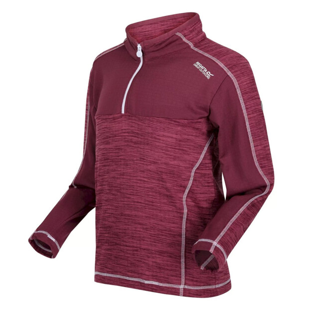 Regatta Kinderen/kinderen hewley recycled half zip fleece top UTRG7988_violetamaranthhaze large