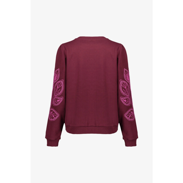 Geisha 52586-24 470 sweater with embroidery bordeaux pink 52586-24 470 large