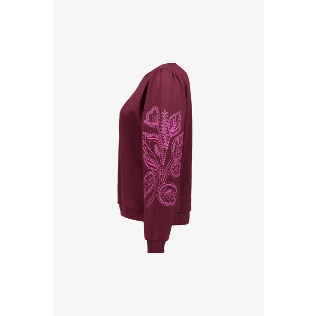 Geisha 52586-24 470 sweater with embroidery bordeaux pink 52586-24 470 large