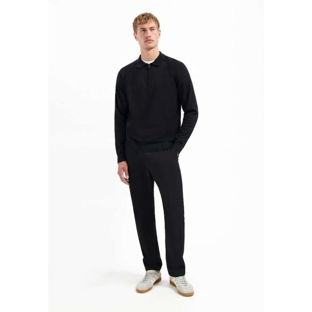 No Excess Pullover polo half zip solid black 29230962SN-020 large