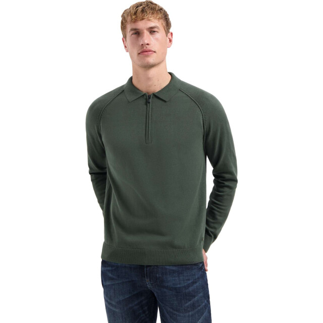 No Excess Pullover polo half zip solid dark green 29230962SN-052 large