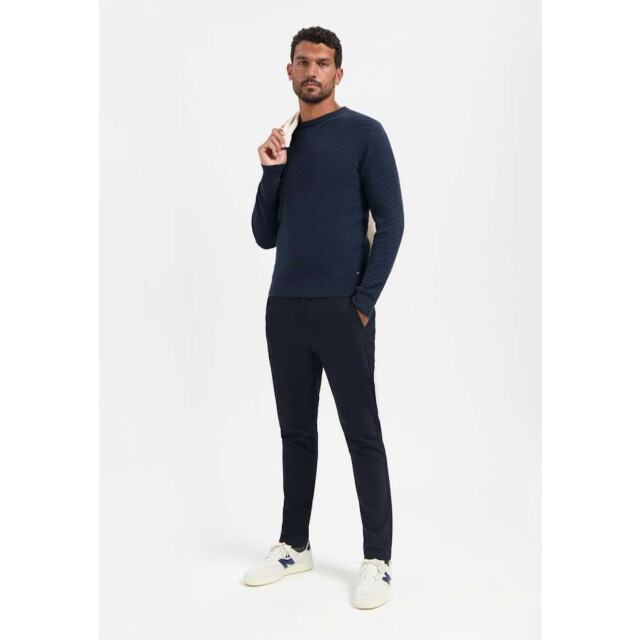 No Excess Pullover crewneck jacquard solid night 29230916-078 large