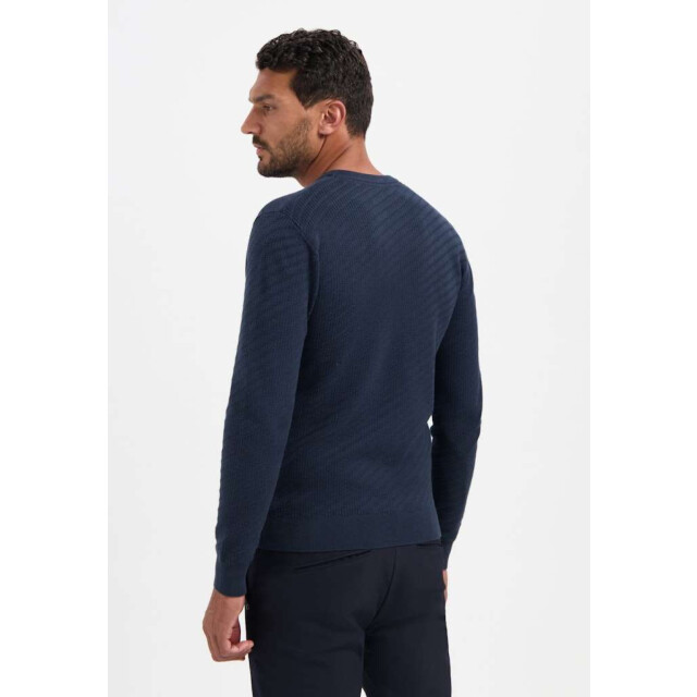 No Excess Pullover crewneck jacquard solid night 29230916-078 large