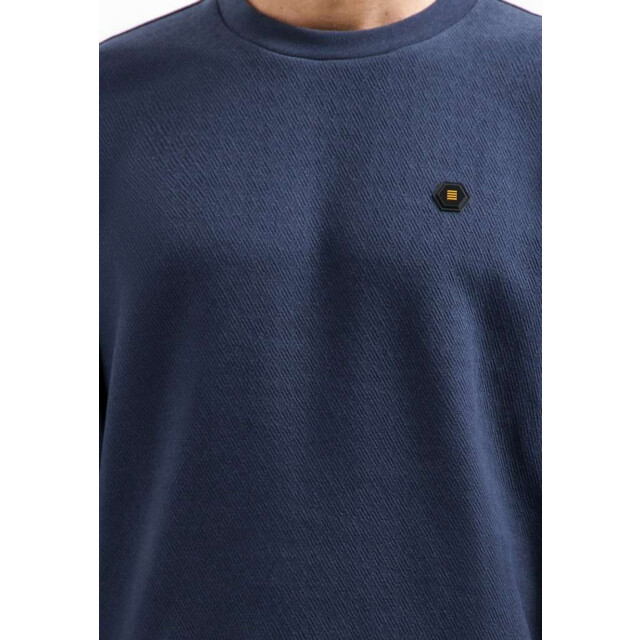 No Excess Sweater crewneck relief melange night 29100905-078 large