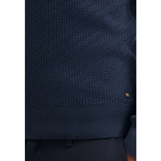 No Excess Pullover crewneck jacquard solid night 29230916-078 large