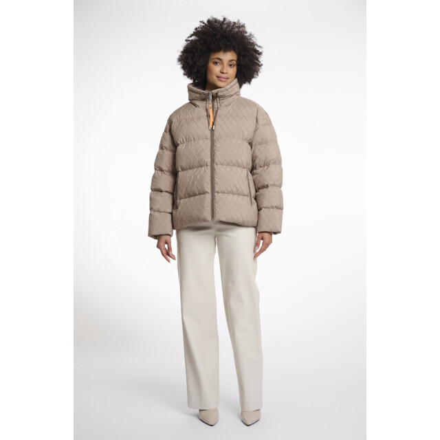 Rino & Pelle structure padded jacket audry.7002512 toffee 06111.882.0009 large