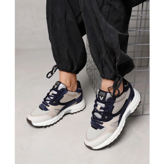 VIA VAI Danae vicky zanza combi blue lage sneakers dames 62297-03-603 large
