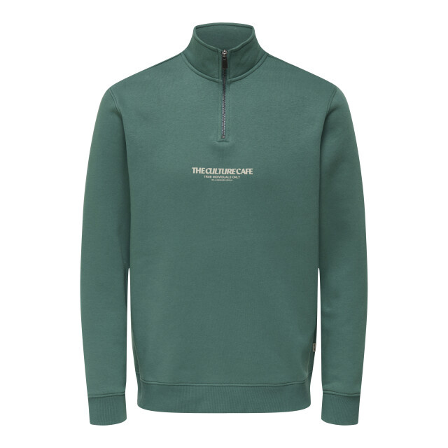 Only & Sons Onsceres printet reg half zip 22035627 large