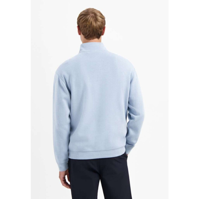 No Excess Sweater half zip soft rib relaxed f dusty blue 29100914-138 large