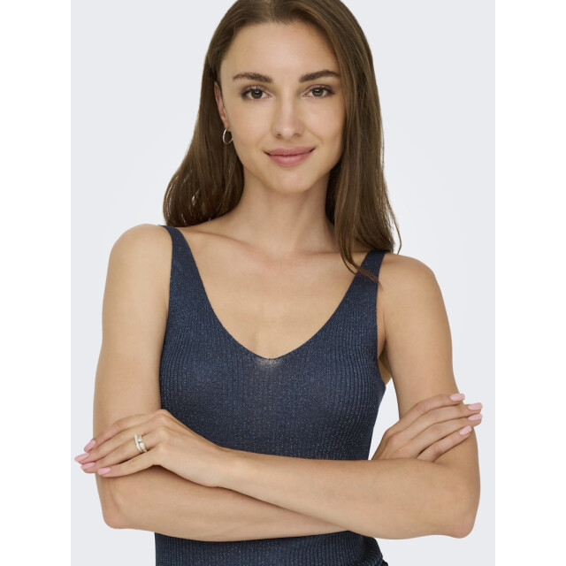 Jacqueline de Yong Jdybodilla lurex sl top knt navy 4349.37.0028 large