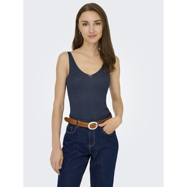 Jacqueline de Yong Jdybodilla lurex sl top knt navy 4349.37.0028 large