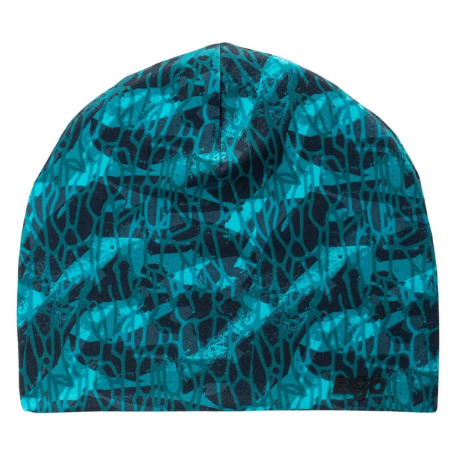 Bejo Kinder/kids noian geometrische muts UTIG5555_blackblue large