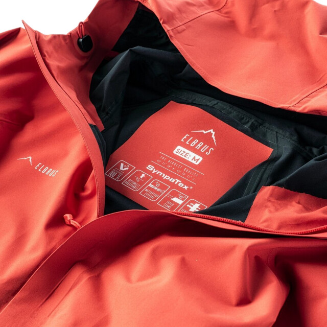 Elbrus Heren pro guard 2-laags lichtgewicht waterdicht jack UTIG5844_red large