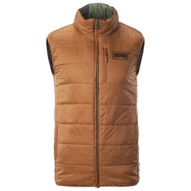 Magnum Heren espero quilted primaloft omkeerbare bodywarmer UTIG4813_coyotebrownbronzegreen large