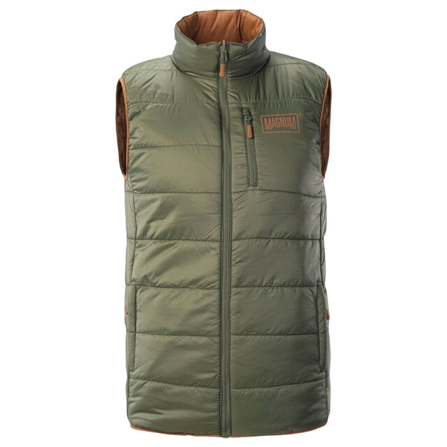 Magnum Heren espero quilted primaloft omkeerbare bodywarmer UTIG4813_coyotebrownbronzegreen large