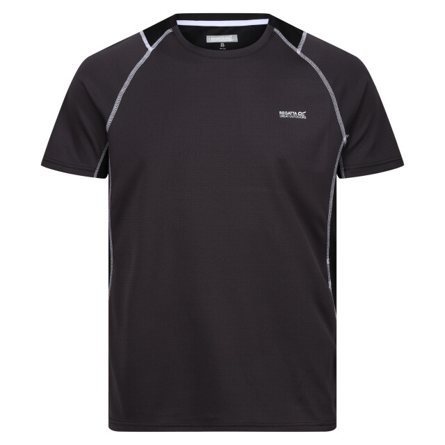 Regatta Heren virda iv t-shirt UTRG9799_ashblack large