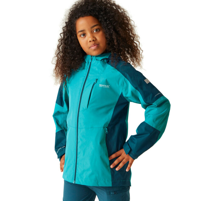 Regatta Calderdale ii waterdichte jas voor kinderen/kinderen UTRG9741_tahoebluemoroccanblue large