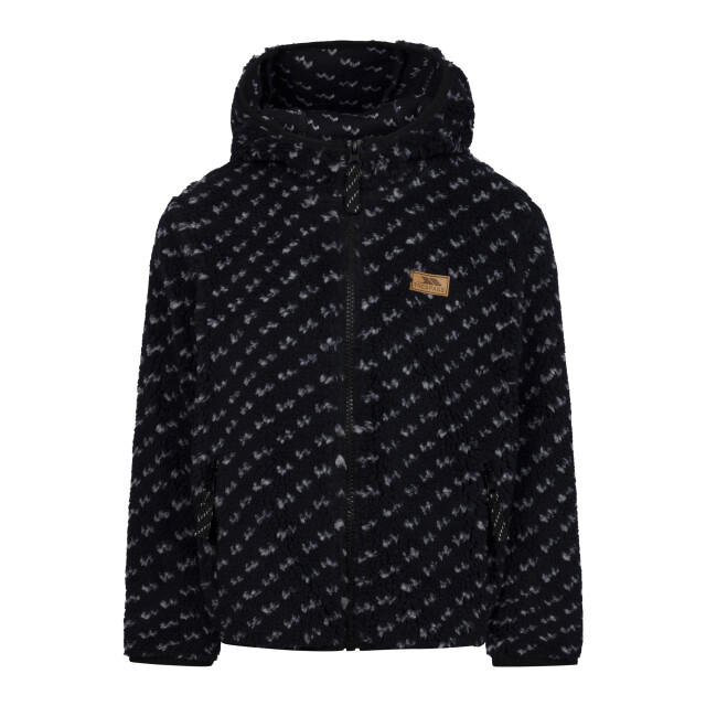 Trespass Kinder/kids frax full zip hoodie UTTP7123_black large