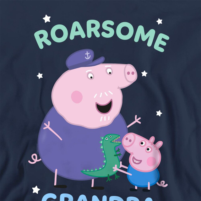 Peppa Pig Uniseks sweatshirt met roarsome opa varken voor volwassenen UTTV21388_navy large
