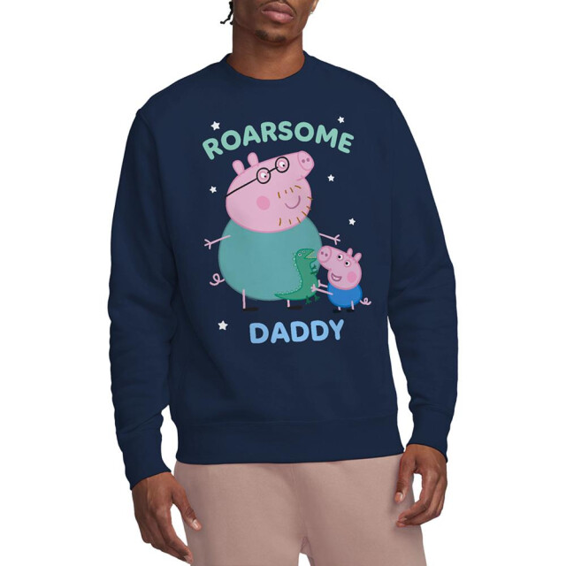 Peppa Pig Uniseks adult roarsome daddy sweatshirt UTTV21392_navy large