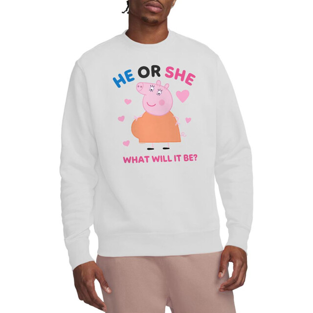 Peppa Pig Dames he or she mummy pig sweatshirt UTTV21381_white large